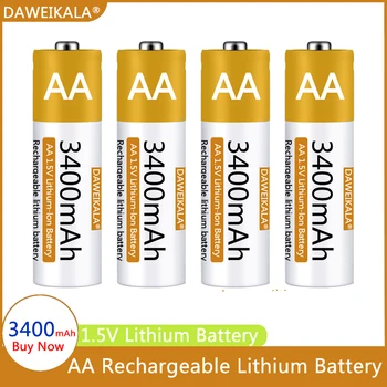Baterie AA 1.5 V Li-ion AA Acumulator 3400mAh AA Litiu-ion pentru control de la distanță mouse-ul mic ventilator Electric de jucarie