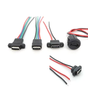 1buc USB de Tip C Conector Impermeabil Sârmă de Sudare masculin Feminin Priza Jack cablu diy reparații de Încărcare de Tip c Interfață de Port