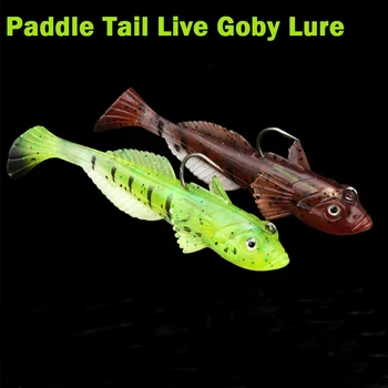 1/3pcs Live Goby Momeala 5g15g de Pescuit de apă Sărată cu Zbaturi Coada Moale Shad Atrage Silicon Minnow Wobblere Momeală Artificială Bass Jiguri
