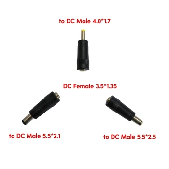 Convertor de putere DC3.5x1.35mm de sex Feminin pentru a DC4.0x1.7mm/5.5x2.1mm/DC5.5x2.5mm de sex Masculin Adaptor pentru Laptop, Camera foto Plug Converter