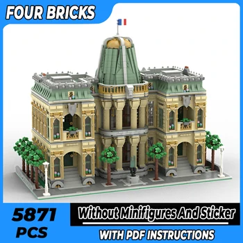 Moc Cărămizi de Construcție Faimoasă Stradă Vedere Modelul francez de Arhitectură Modulară Blocuri de Tehnologie Cadou de Crăciun Jucării DIY Seturi de Asamblare