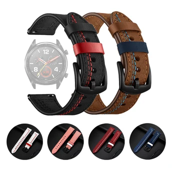 Curea din Piele Pentru Ceas Huawei GT 2 20mm 22mm Watchband Smartwatch Trupa Pentru Samsung Galaxy Watch Active 2 Bratara Curea