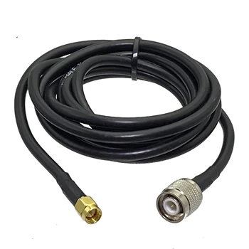 RG58 TNC Plug de sex Masculin să-SMA Male Plug Drept Sertizare Sarma Terminale RF Jumper coadă Cablu de 6 inch~20M
