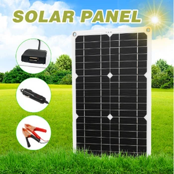 Profesionale Panou Solar Set Grila Monocristalin Modulul 1 sau 2 Port USB cu Display LCD Controler de Încărcare Solar 180W 12V