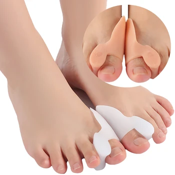 1Pair Gel Silicon de Reglare Picior de Îngrijire Instrumente Ciocan Separatoare de Deget de la picior Deget de Inflamație la picior Protector Hallux Valgus Corector Orteza