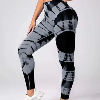 Pantaloni de Yoga pentru Femei Fitness Sport Jambiere Dungi de Imprimare Elastic sală de Gimnastică Antrenament Colanti Running Pantaloni Casual Sport Pantaloni de Yoga