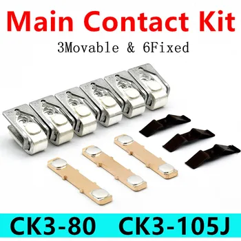 Principalele Contact Kit Pentru CK3-105J Contactor de Înlocuire Accesorii CK3-80 de Mișcare Și Contactele Fixe Staționare și Podul de Contact