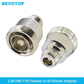 1BUC N Femeie pentru a L29 7/16 DIN sex Feminin Livrare Rapida de Înaltă Calitate RF cuptor cu Microunde Coaxial Adaptor N DIN Adaptor BEVOTOP