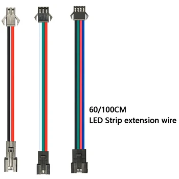 2pin 3pin SM Extensie Cablu Conector 22AWG 20AWG Electrice de Cupru Cositorit Firele Pentru WS2811 WS2812B Benzi cu LED-uri Cabluri de Prelungire