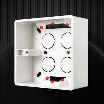Standard touch comutator cutie de montaj 86 tip PVC ignifug caseta de perete soclu placă panou Inchis cutie accesorii electrice