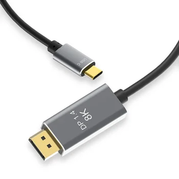 8K USB-C a DP 1.4 Cablu Thunderbolt 3 Tip-C pentru a Displayport 8K 4K 60hz 144HZ 32.4 Gbps PVC aliaj de Aluminiu Cablu pentru MacBook Pro