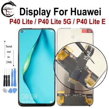 P40 lite JNY-L21A LCD Cu Rama Pentru Huawei P40 lite 5G CDY-NX9A Display P40lite E ARTA-L28 LCD Touch Screen Digitizer Asamblare